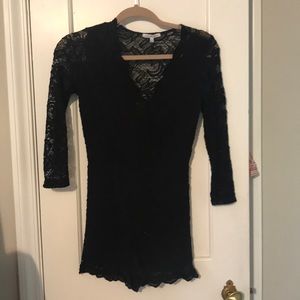 Charolette Russe Long Sleeve Romper